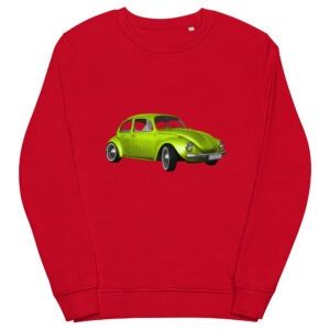 Unisex organic sweatshirt with car