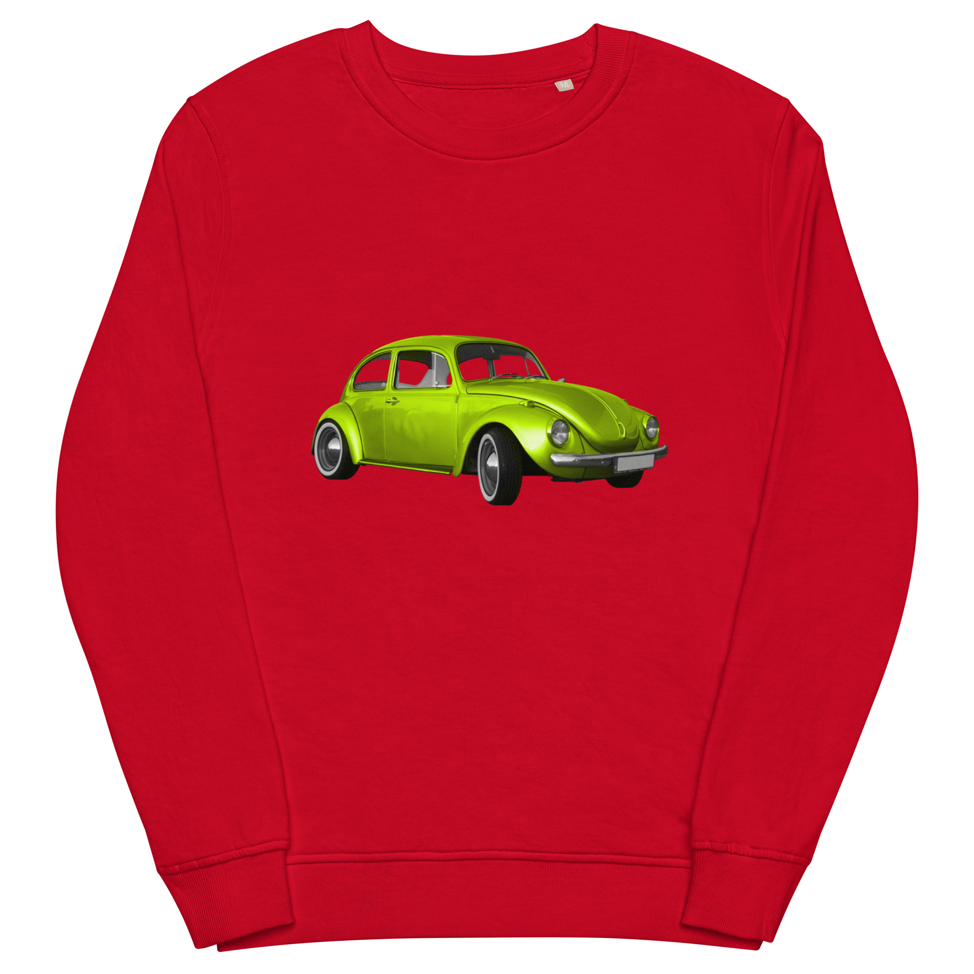 Unisex organic sweatshirt with car