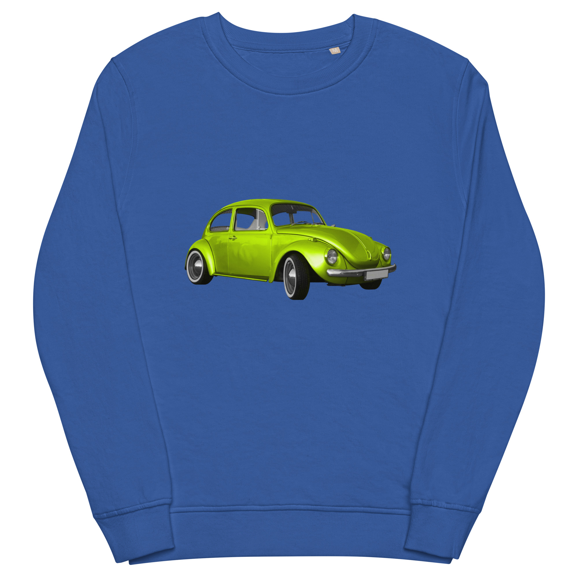 Unisex organic sweatshirt with car - Image 5
